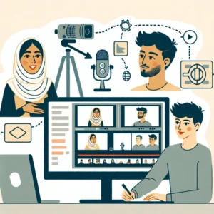 "User-friendly webcam recording software interface showcasing editing tools and features for creating professional tutorial videos."